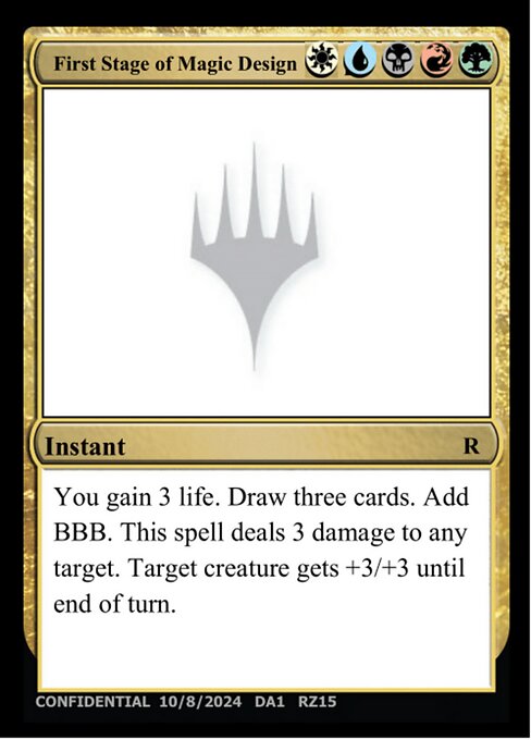 First Stage of Magic Design - Unknown Event