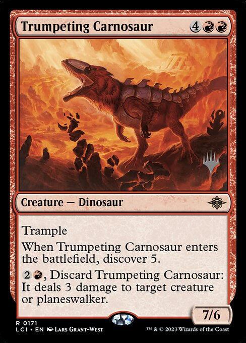 Trumpeting Carnosaur - The Lost Caverns of Ixalan Promos