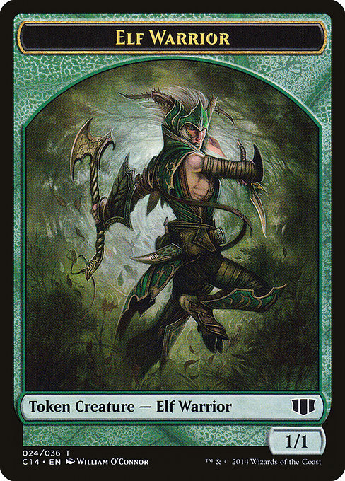 Elf Warrior - Commander 2014 Tokens