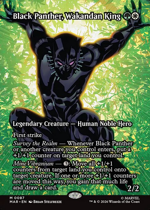 Black Panther, Wakandan King - Marvel Universe - Borderless