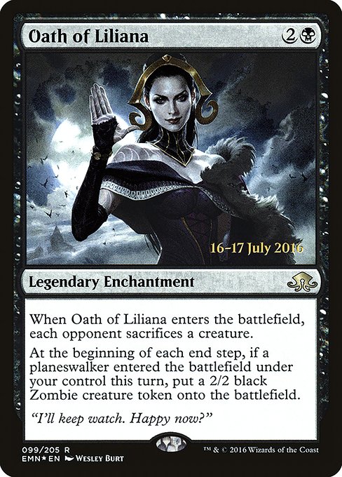 Oath of Liliana - Eldritch Moon Promos - Promo Foil