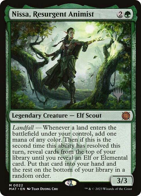 Nissa, Resurgent Animist - March of the Machine: The Aftermath Promos