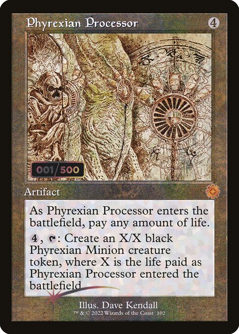 Phyrexian Processor - The Brothers' War Retro Artifacts - Double Rainbow, Retro