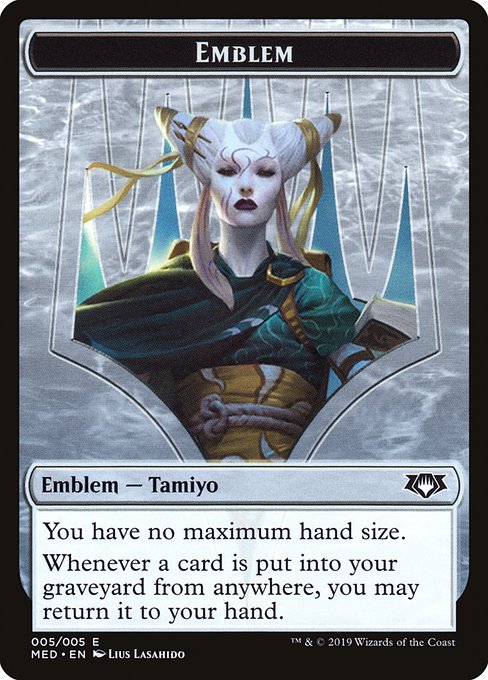 Tamiyo, the Moon Sage Emblem - Mythic Edition Tokens