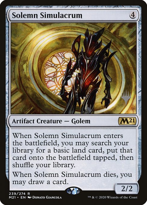 Solemn Simulacrum - Core Set 2021 Promos