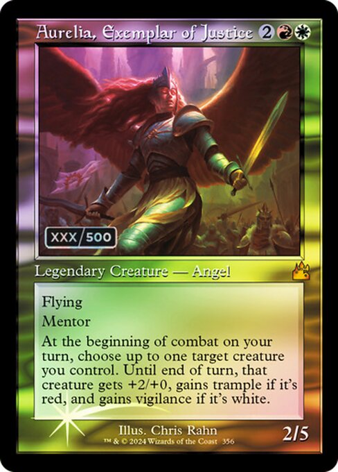 Aurelia, Exemplar of Justice - Ravnica Remastered - Double Rainbow