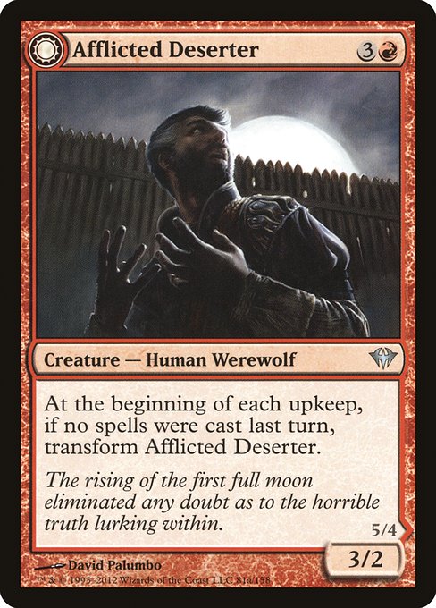 Afflicted Deserter // Werewolf Ransacker - Dark Ascension