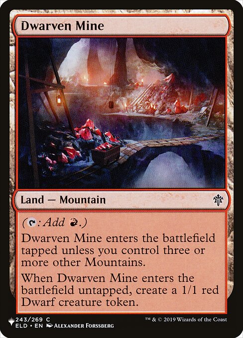 Dwarven Mine - The List