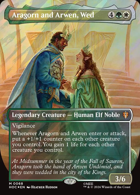 Aragorn and Arwen, Wed - The Hobbit Commander
