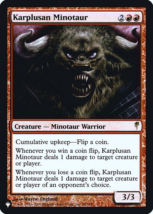 Karplusan Minotaur - The List - Promo Foil