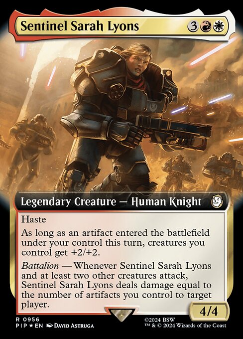 Sentinel Sarah Lyons - Fallout - Surge Foil, Extended Art