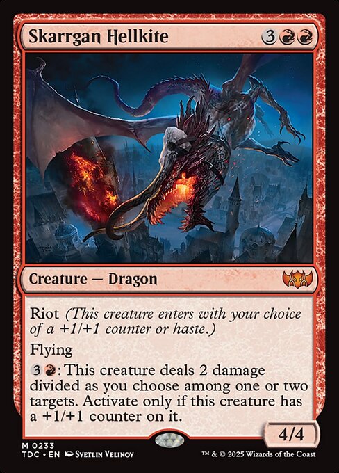 Skarrgan Hellkite - Tarkir: Dragonstorm Commander