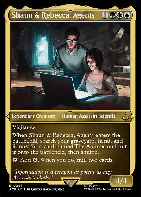Shaun & Rebecca, Agents - Assassin's Creed - Etched Foil