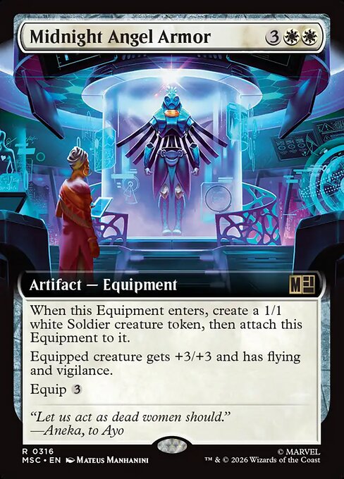 Midnight Angel Armor - Marvel Super Heroes Commander - Extended Art