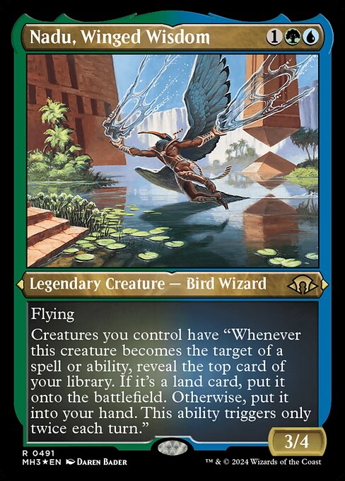 Nadu, Winged Wisdom - Modern Horizons 3 - Etched Foil