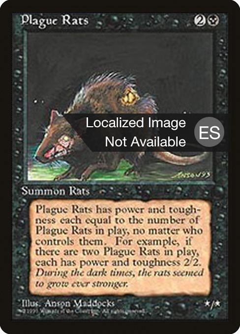 Plaga de ratas (Plague Rats) - Fourth Edition Foreign Black Border