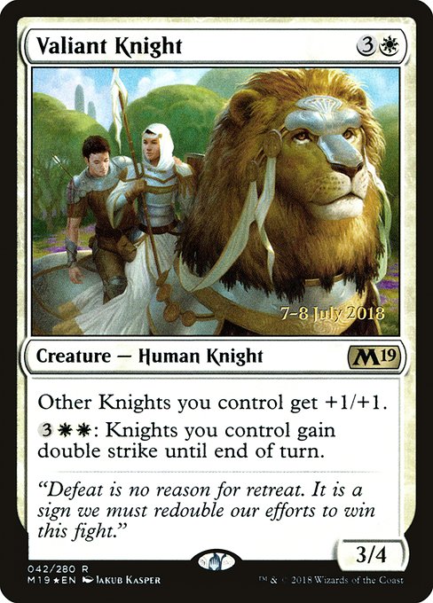 Valiant Knight - Core Set 2019 Promos