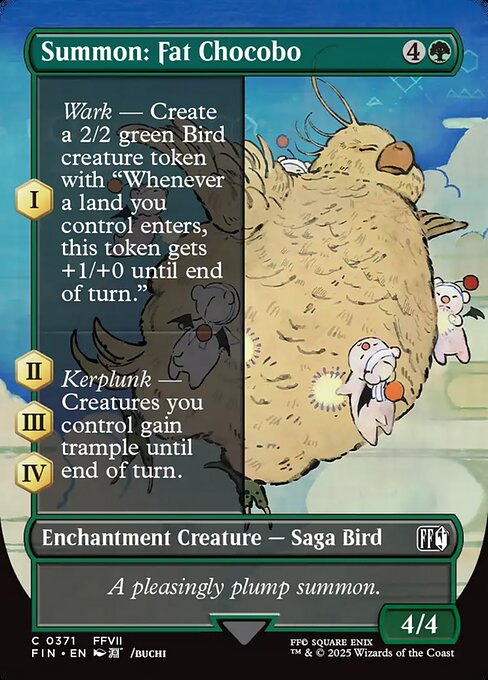 Summon: Fat Chocobo - Final Fantasy - Borderless