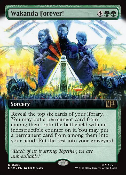 Wakanda Forever! - Marvel Super Heroes Commander - Extended Art