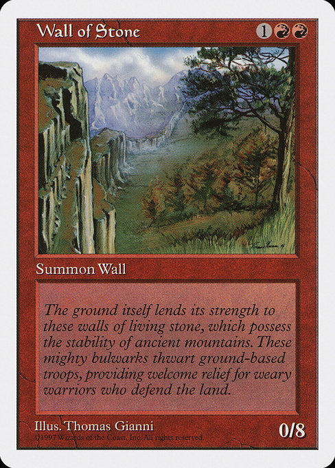 Wall of Stone - Fifth Edition