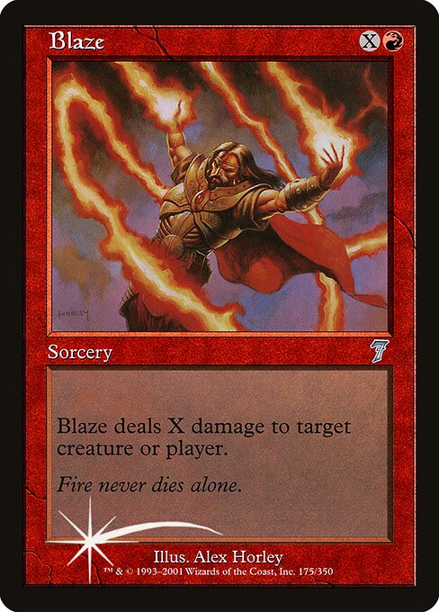 Blaze - Seventh Edition - Promo Foil