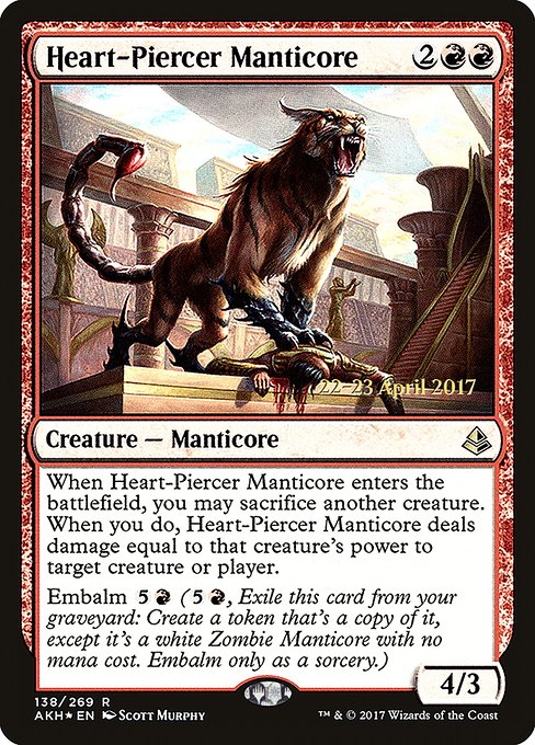 Heart-Piercer Manticore - Amonkhet Promos