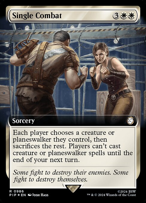 Single Combat - Fallout - Surge Foil, Extended Art