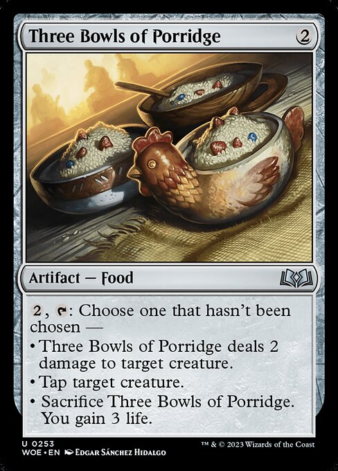 Three Bowls of Porridge - Wilds of Eldraine