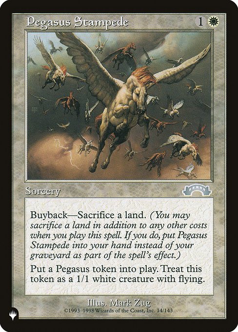 Pegasus Stampede - The List