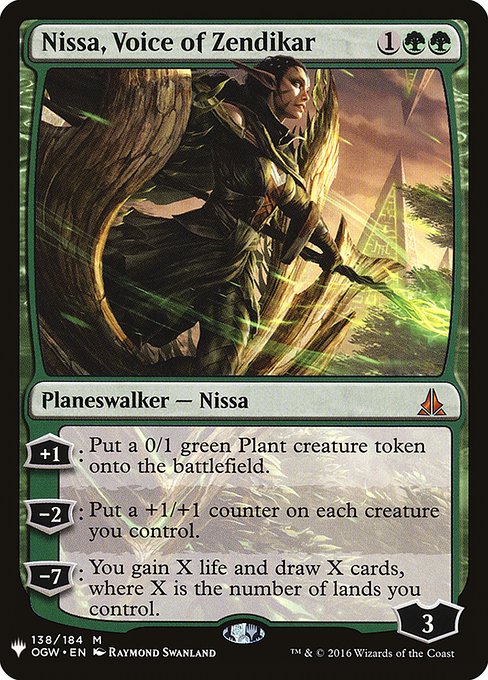 Nissa, Voice of Zendikar - The List