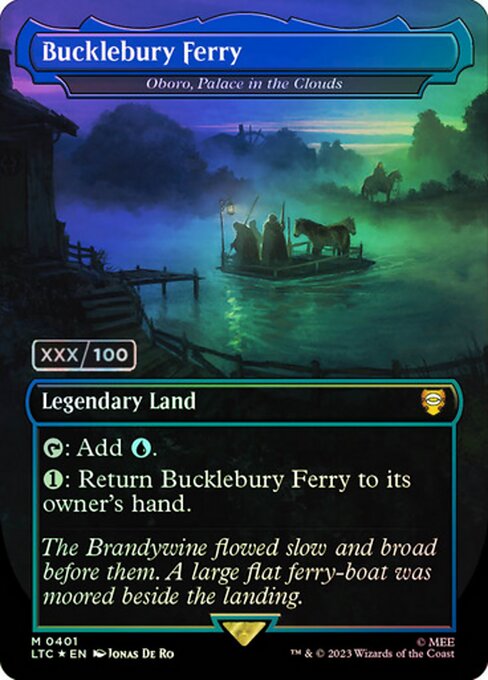 Bucklebury Ferry (Oboro, Palace in the Clouds) - Tales of Middle-earth Commander - Double Rainbow, Borderless