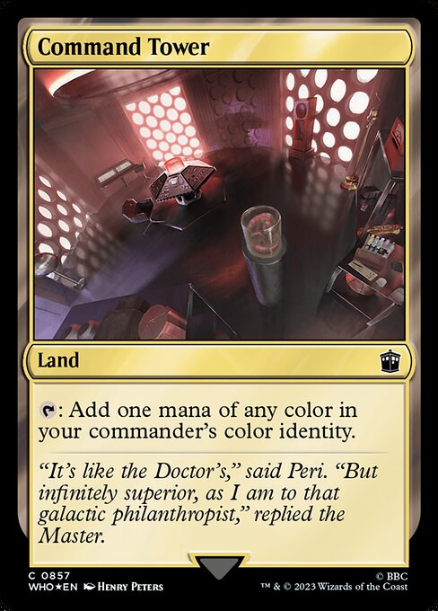 Command Tower - Doctor Who - Surge Foil