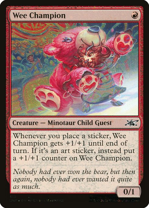 Wee Champion - Unfinity - Galaxy Foil