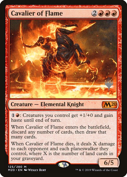 Cavalier of Flame - Core Set 2020 Promos