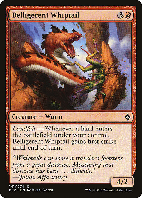 Belligerent Whiptail - Battle for Zendikar