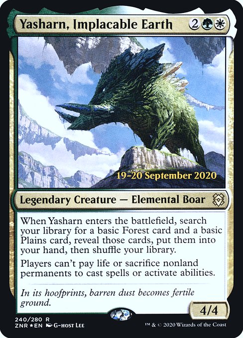 Yasharn, Implacable Earth - Zendikar Rising Promos