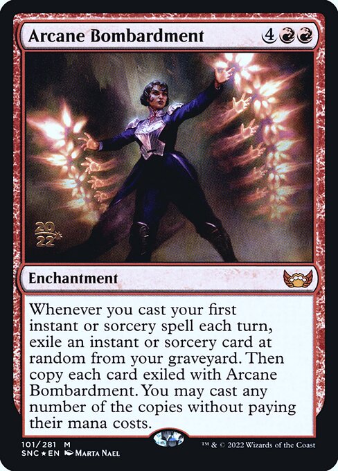 Arcane Bombardment - Streets of New Capenna Promos - Promo Foil