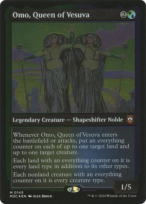 Omo, Queen of Vesuva - Modern Horizons 3 Commander - Etched Foil