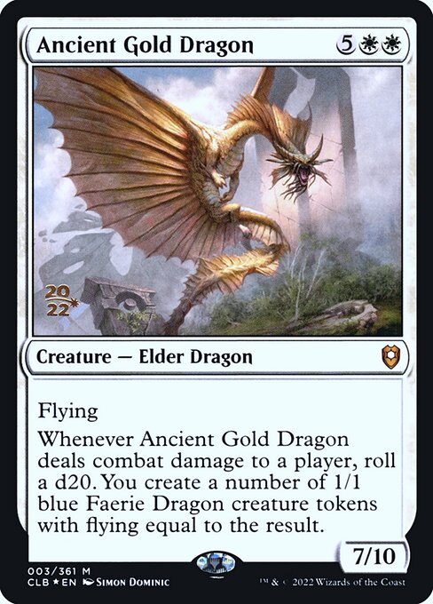 Ancient Gold Dragon - Battle for Baldur's Gate Promos - Promo Foil