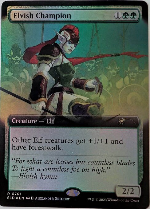 Elvish Champion - Secret Lair Drop - Extended Art