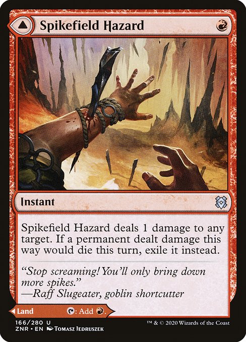 Spikefield Hazard // Spikefield Cave - Zendikar Rising