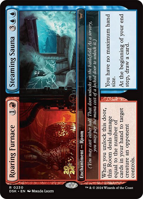 Roaring Furnace // Steaming Sauna - Duskmourn: House of Horror Promos - Promo Foil