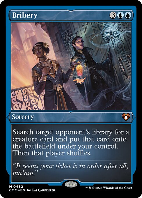 Bribery - Commander Masters - Etched Foil