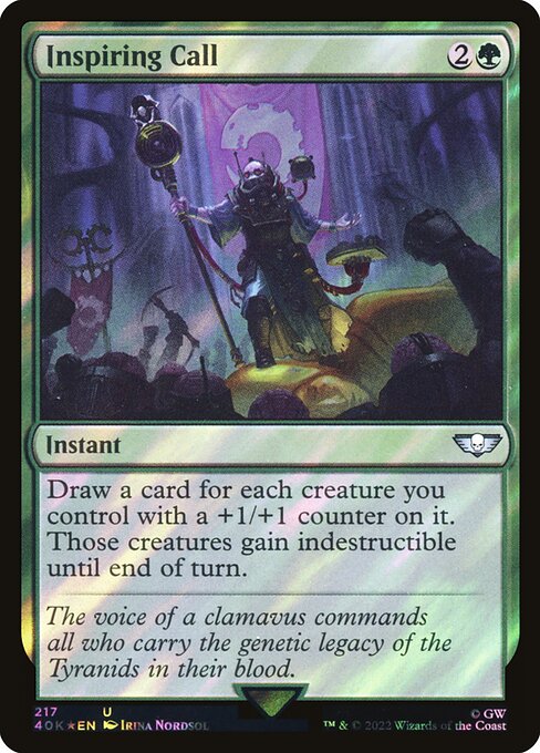 Inspiring Call - Warhammer 40,000 Commander - Surge Foil