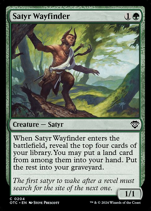 Satyr Wayfinder - Outlaws of Thunder Junction Commander