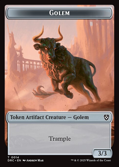 Golem - Aetherdrift Commander Tokens