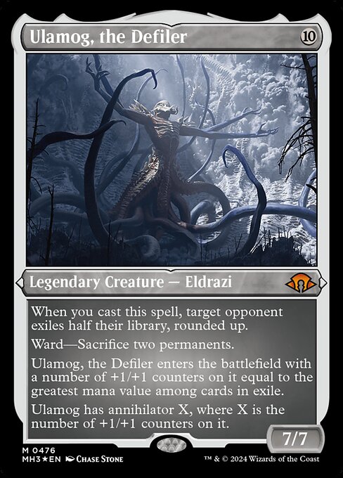 Ulamog, the Defiler - Modern Horizons 3 - Etched Foil