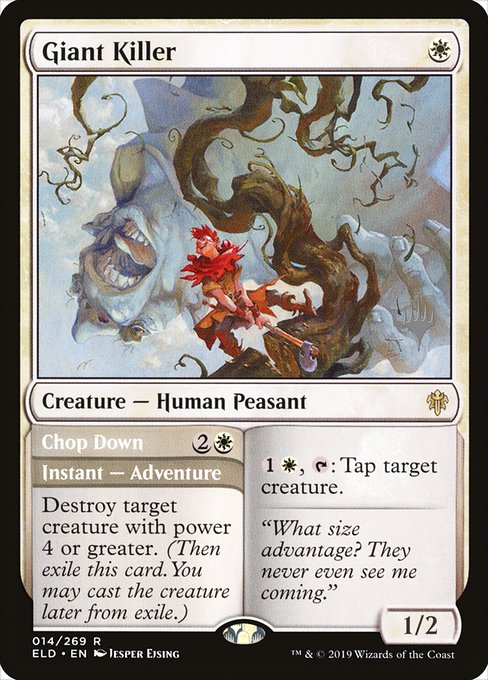 Giant Killer // Chop Down - Throne of Eldraine Promos