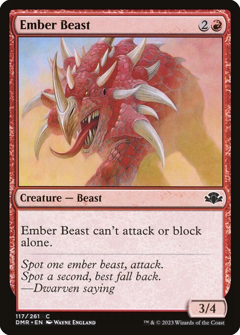 Ember Beast - Dominaria Remastered