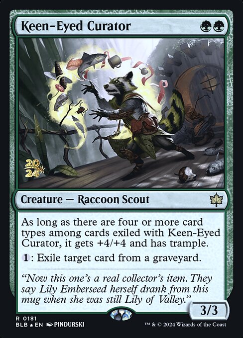 Keen-Eyed Curator - Bloomburrow Promos - Promo Foil